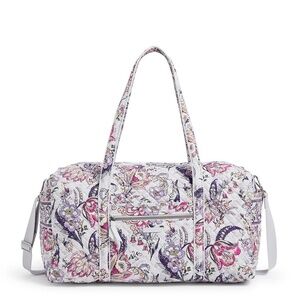 Vera Bradley Medium Duffel Hummingbird Park Vintage Retired Old Style